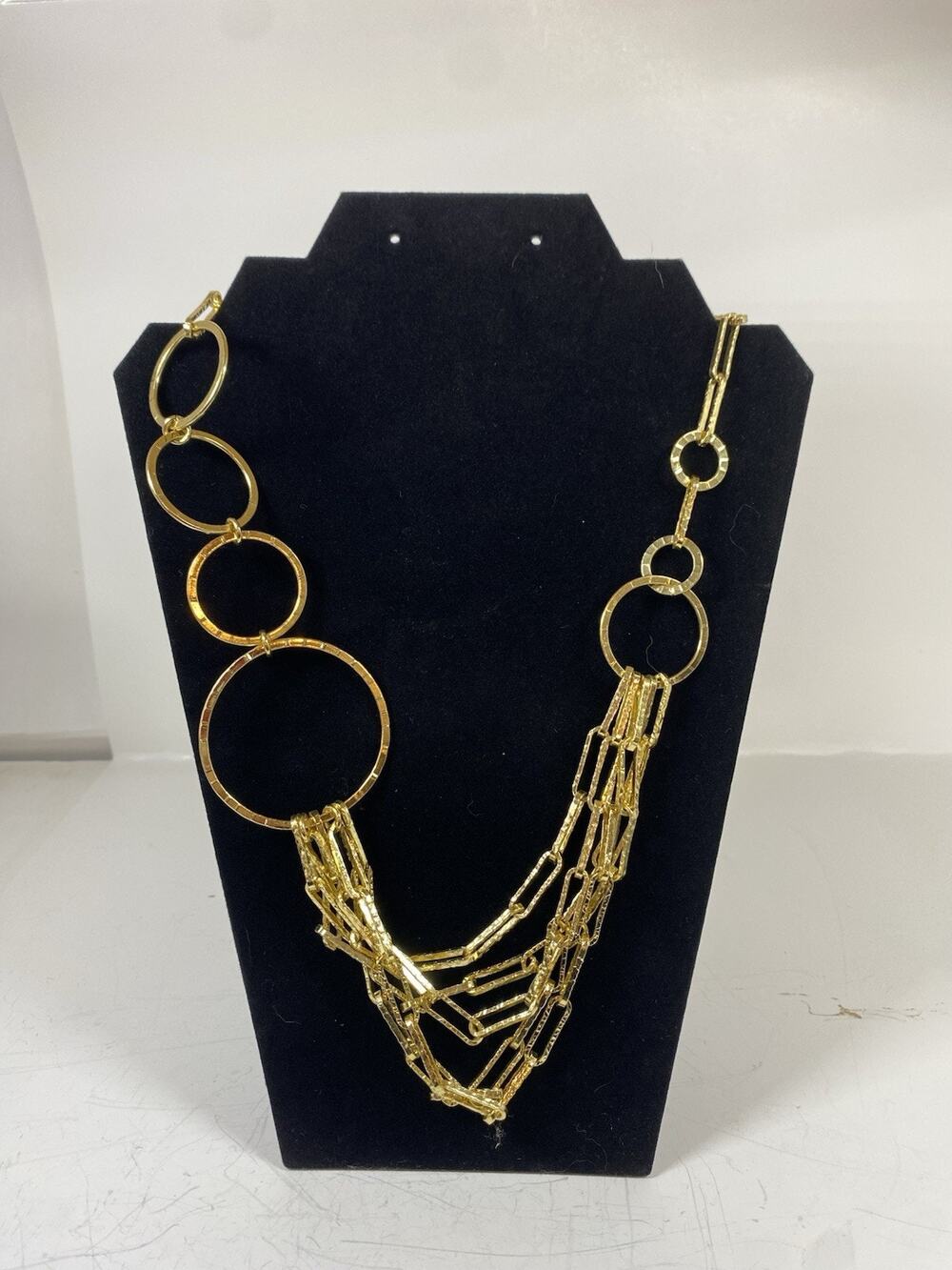 1AR UnoAerre Gold Toned Geometric Necklace